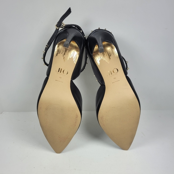 Jennifer Lopez Black Studded Women's Shoes New - Picture 13 of 15
